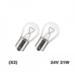 BOMBILLA 1 CONTACTO 24 V. 21W. (1322)